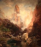 Thomas Moran Mist in Kanab Canyon painting